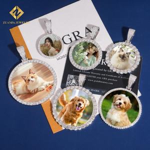 สร้อยคอเครื่องประดับแฟชั่นสำหรับ925จี้เงินแท้ GRA VVS Moissanite จี้ภาพเย็น - Product Image 3