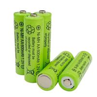 Logotipo personalizado AAA AA 1,2 V 100mAh ~ 2300mAh 1800mAh 3800mAh baterías recargables Ni-MH batería 1,2 V para control remoto de juguete