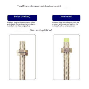 Sensor de proximidad tipo pinza para conector de aviación FRCM08, NPN normalmente abierto/cerrado, PNP, inductor metálico - Product Image 2