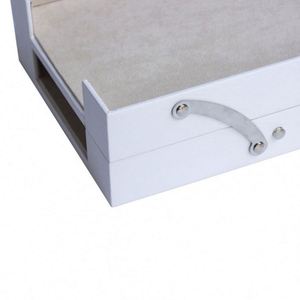 Double Leather Document <b>Tray</b> Desk Organizer and Office Accessories <b>File</b> <b>Trays</b> Office Supplies Organizer - Product Image 2