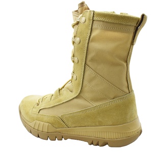 Chaussures de randonnée tactiques imperméables en cuir noir antidérapantes pour hommes, prix d'usine en gros, vente chaude - Product Image 5
