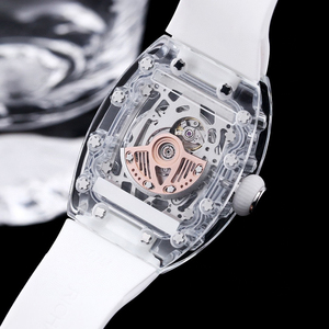 Montre Tourbillon Diamant Exquise avec Boîtier Saphir et Design Transparent pour Galas Rétro et Expositions d'Art – Montre Élégante pour Usage Quotidien - Product Image 4