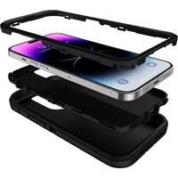Étui de protection robuste 3 en 1, résistant aux chocs et à la poussière, pour IPhone 15 14 13 12 11 16Pro MAX MINI XSMAX XR X XS SE 6 7 8 PLUS