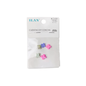 Perline a forma di croce Ilan 10x10 mm per fai da te, 5 pz - Product Image 1