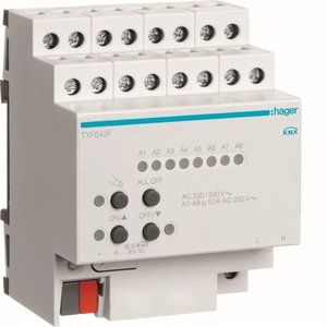 TYF642F compatibile con il modulo fan coil Hagers KNX 6 velocità 10A 230V AC 4M - Product Image 1