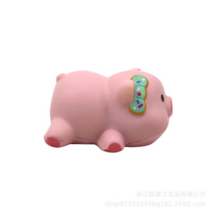 Pig Plush Toy PU Foam Slow <b>Rebound</b> Cartoon Animal Decor Gift - Product Image 4