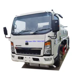 RHD sinotruk howo 5000 litre kamyon yakıt anti hırsızlık cihazı 1000 gallon howo yakıt tankeri 