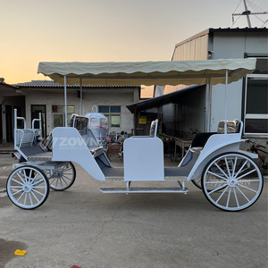 Calèche royale électrique sans chevaux, design vintage européen avec auvent, siège de luxe pour cérémonie de mariage, navette de parc d'attractions - Product Image 4