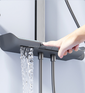 Ensemble combiné <span class=keywords><strong>de</strong></span> <span class=keywords><strong>douche</strong></span> à effet pluie à montage mural avec pommeau <span class=keywords><strong>de</strong></span> <span class=keywords><strong>douche</strong></span> à effet pluie <span class=keywords><strong>de</strong></span> 12 pouces - Product Image 3