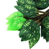 Cabang Daun Ficus Buatan untuk Dekorasi Pohon DIY, Buket Pernikahan, Karangan Bunga, dan Hiasan Dinding