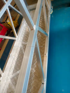 Plataforma suspendida de aleación de aluminio Andamio alimentado de 380V Certificación CE con góndola de elevación de cable para trabajo <span class=keywords><strong>exterior</strong></span> - Product Image 5