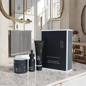 Ensemble de soins de la peau pour hommes personnalisable en marque privée OEM/ODM, naturel, biologique, anti-âge, traitement de l'acné, crème à la vitamine C, coffret cadeau - Product Image 6