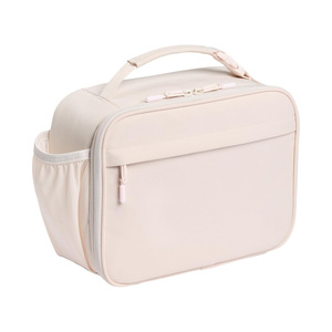 Sac isotherme pour déjeuner 3,5 L avec bandoulière réglable et fermeture éclair, design moderne, rose quartz - Product Image 1