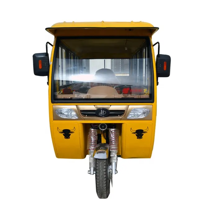 Tuc tuc motor rickshaw 60v veículo fechado, triciclo rickshaw de china com caixa de carga 2.6