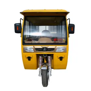 tuc tuc motor rickshaw 60v closed vehicle tricycle rickshaw from China with 2.6 cargo box