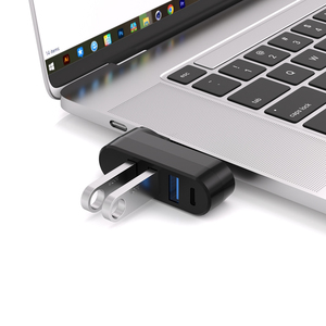 Hub 3.0 USB 4 porte con Splitter USB girevole a 90 °/180 ° 3 porte 1 USB-C potenza/dati per Laptop <span class=keywords><strong>MacBook</strong></span> <span class=keywords><strong>Air</strong></span> IMac disponibile - Product Image 4