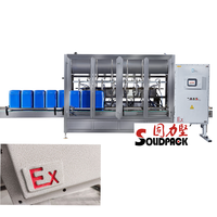 Machine de remplissage automatique antidéflagrante Solidpack EX à 8 têtes pour liquides chimiques, revêtements, solvants et acétone (10L)