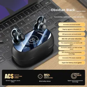 2025 नई इन-कान क्लिप-ऑन बोन कन्डक्शन वायरलेस इयरफ़ोन स्मार्ट वॉल्यूम नियंत्रण <span class=keywords><strong>3</strong></span> घंटे के तहत कोई वाटरप्रूफ बैटरी जीवन नहीं - Product Image 6