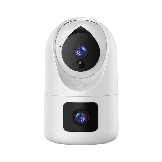 Motion Detection Tracking Cloud Recording Storage 360 Panoramic Indoor Battery Wireless IP Dual Lens PTZ Camera AI Auto Tracking