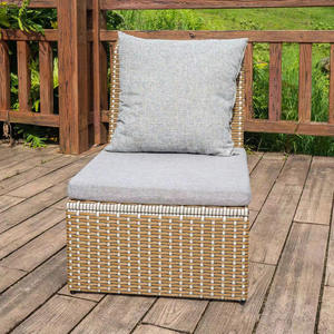 Conjunto de Sofás de Ratán para Jardín, Patio o Terraza, Moderno, Resistente al Agua y a los Rayos UV, Estilo Casual para Exteriores - Product Image 5