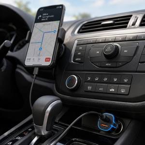 Cargador de Coche Rápido USB C de 12V, 2 Puertos PD 20W QC 18W (Total 38W), Ignífugo, de PC y ABS, <span class=keywords><strong>Precio</strong></span> de Fábrica OEM ODM - Product Image 2