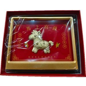 L'oggetto decorativo dorato, il Dio della ricchezza, sta per avere un guadagno. Porta fortuna all'ufficio e al tesoro - Product Image 5