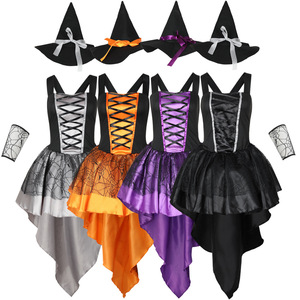 Wicked Witch Unisex disfraz de Halloween <span class=keywords><strong>Sexy</strong></span> Halloween Cosplay trajes <span class=keywords><strong>vestido</strong></span> de Halloween con accesorios - Product Image 4