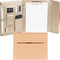 Porte-documents professionnel multifonctionnel A4 en PU, portefeuille magnétique à trois volets personnalisé