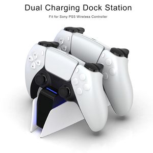 Dual Fast Charging Stand for Controller with USB Cable and Blue Light Bars - Product Image 6
