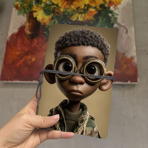 Журнал в античном стиле, подходящий для заметок архитекторов и дизайнерских проектов инженеров с очками для мальчиков - Product Image 1