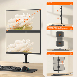 Soporte <span class=keywords><strong>de</strong></span> <span class=keywords><strong>Monitor</strong></span> Doble Khcoohoo Kehao, Extensible, Ajustable en Altura, Rotación <span class=keywords><strong>de</strong></span> 360°, Acero Aleado, Capacidad <span class=keywords><strong>de</strong></span> Carga <span class=keywords><strong>de</strong></span> 8 kg, 13-27'' - Product Image 4