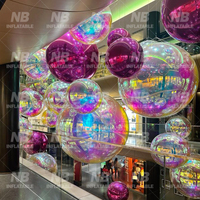 Décoration de champignon miroir gonflable personnalisée, scène de concert, décoration gonflable, champignon gonflable