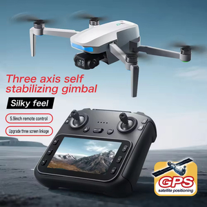 New 3 axis gimbal stabilizer X1 Drone 4K Dual Cameras GPS <b>Wifi</b> FPV Obstacle Avoidance Screen Remote Control Brushless Quadcopter - Product Image 5