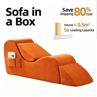 Ensemble de canapé-lit de sol modulaire en mousse 30D, fauteuil inclinable zéro gravité pour yoga et gaming avec dossier, idéal pour petits espaces