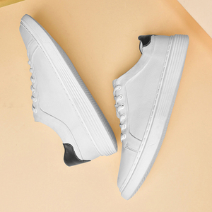Wholesale Custom Logo Outdoor New Fashion Pu <strong>Leather</strong> Casual Canvas <strong>Shoes</strong> Men's <strong>Black</strong> Leisure Sneakers for Men Sports - Product Image 5