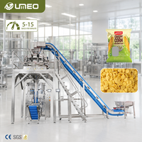 Machine de conditionnement et de remplissage multi-têtes 14 têtes, haute précision, pour sacs de 1 à 10 kg, pour granulés, noix, snacks, pop-corn, chips et aliments