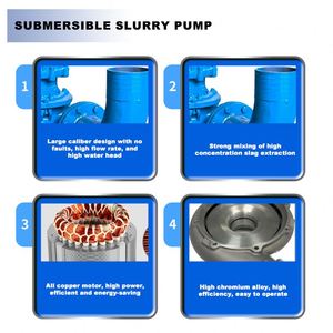 Bomba Sumergible Eléctrica CE para Arena, Lodo y Agua, 5.5kw, 380v, 3000rpm, para Plantas de Tratamiento de Aguas Residuales - Product Image 3