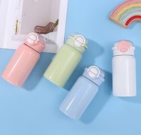 Mini Termo de Acero Inoxidable 304 con Tapa de Pop-Up de un Clic, Taza Térmica Portátil de Bolsillo para Estudiantes
