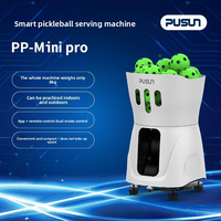Nouvelle machine de service de pickleball intelligente PP-Minipro de Pushang, application + télécommande, ultra-légère, lanceur de balles pour entraînement en intérieur/extérieur