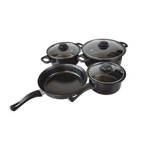 Ensemble de casseroles en acier inoxydable de 13 pièces pour cuisine d'hôtel, nouveau design, avec couvercle en verre, compatible lave-vaisselle, cuisinière à gaz et à induction - Product Image 6