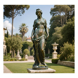 Estatuas de hadas de latón personalizadas Estatua de cobre de tamaño real moderna para exteriores Esculturas de hadas de metal de bronce para Decoración - Product Image 6