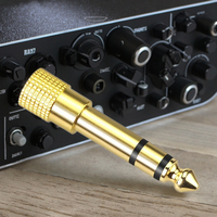 Convertisseur Audio de vente d'usine 6.35mm femelle à 3.5mm mâle connecteur d'écouteur Jack adaptateur de casque stéréo