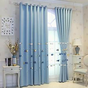 <span class=keywords><strong>Tende</strong></span> semplici di lino di cotone nordico <span class=keywords><strong>per</strong></span> camere da letto <span class=keywords><strong>per</strong></span> bambini con finestra piatta <span class=keywords><strong>per</strong></span> ragazzi stanze delle ragazze con ricami di cartoni animati oscuranti - Product Image 1