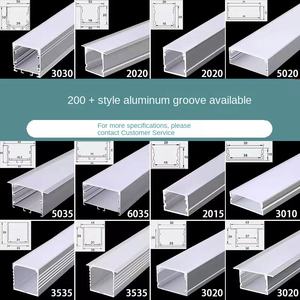 L'extrusion linéaire légère de LED achemine le radiateur flexible de silicone d'installation extérieure de bâti de profils en aluminium industriel - Product Image 4