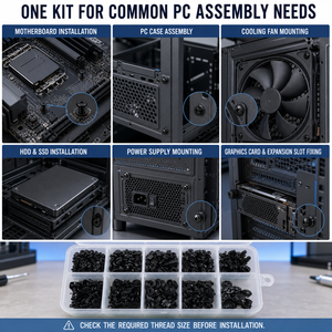 Kit d'Assortiment de 420 Vis à Tête Plate Hexagonale Noire, Vis de Réparation pour Ordinateur, Électronique, Ordinateur Portable, Plaqué Zinc - Product Image 6