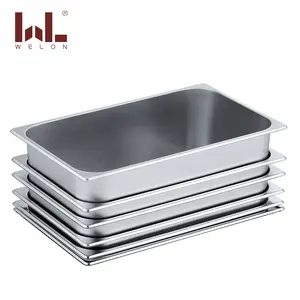 Hotel restaurant supplies gastronorm pan 201 stainless steel food container GN Pans with lid