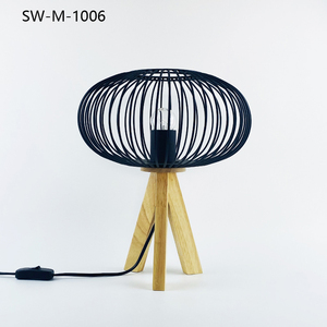 Lampe <span class=keywords><strong>de</strong></span> table moderne vintage en bois et métal avec fil <span class=keywords><strong>de</strong></span> <span class=keywords><strong>fer</strong></span>, 220V LED, pour <span class=keywords><strong>la</strong></span> décoration <span class=keywords><strong>de</strong></span> <span class=keywords><strong>la</strong></span> maison, idéale pour les restaurants et bars - Product Image 4