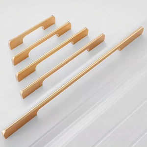 Thời trang vàng đen tủ xử lý hợp kim nhôm nhà bếp dài xử lý Tủ kéo ngăn kéo knobs đồ nội thất cửa phòng phần cứng - Product Image 4