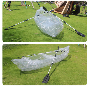 Kayak transparent, <span class=keywords><strong>bateau</strong></span> gonflable multi-personnes, <span class=keywords><strong>bateau</strong></span> de pêche à fond épais et résistant à l'usure pour 2 personnes, kayak portable <span class=keywords><strong>en</strong></span> PVC - Product Image 5
