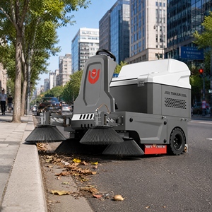 เครื่องกวาดพื้นอุตสาหกรรม CleanHorse M5 แบบนั่งขับ ขนาด 2100 มม. ใช้แบตเตอรี่ขับเคลื่อนด้วยตัวเอง 48V สำหรับโรงงานและคลังสินค้า - Product Image 4